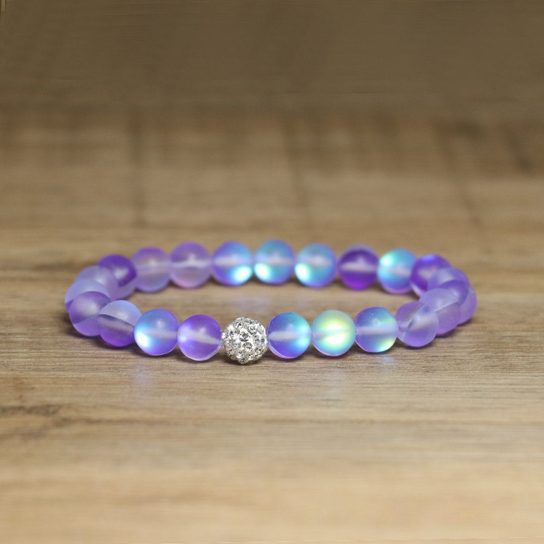 Natural Stone Colorful Moonlight Beaded Bracelet