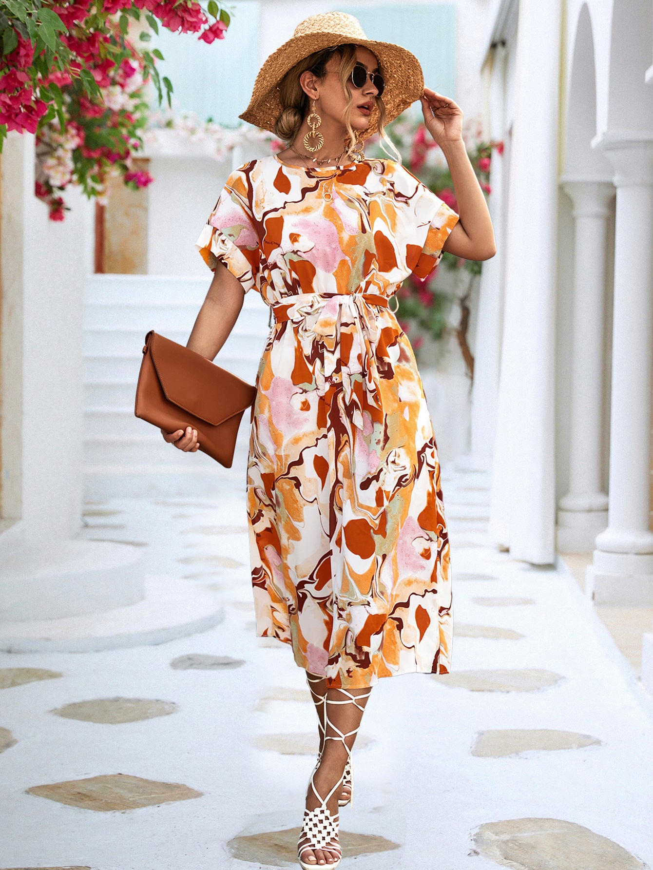Summer Short-sleeved Dress