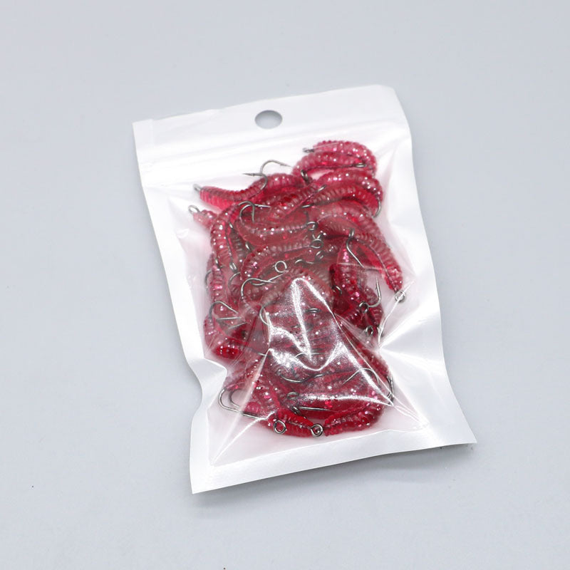 Lure With Hook Mealworm Suit