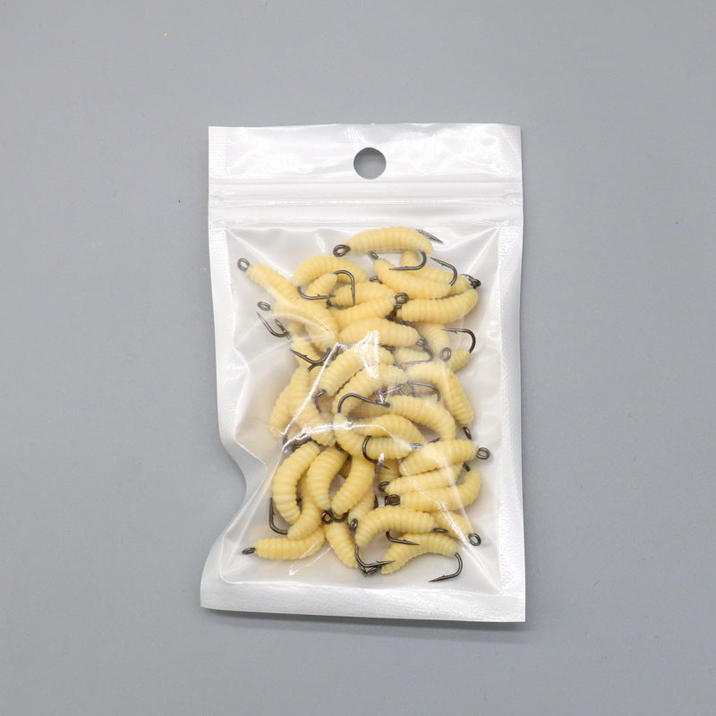 Lure With Hook Mealworm Suit