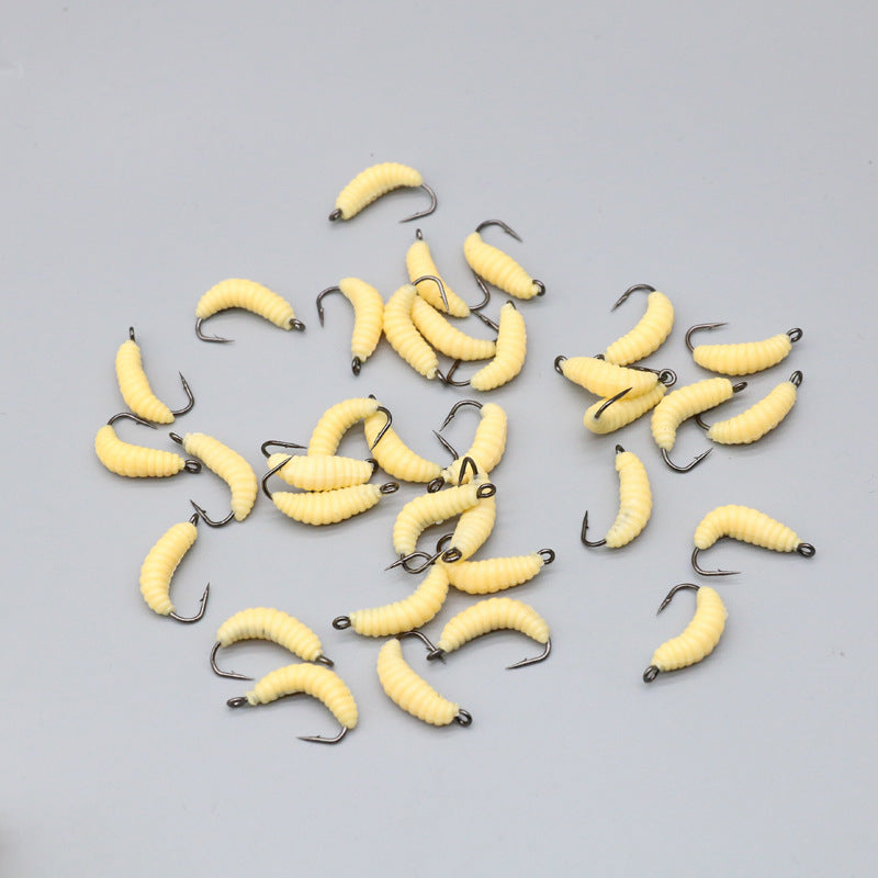 Lure With Hook Mealworm Suit