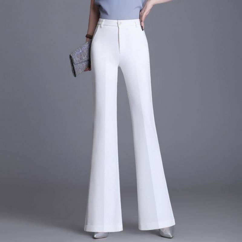White High-waist Women's Loose Casual Pants