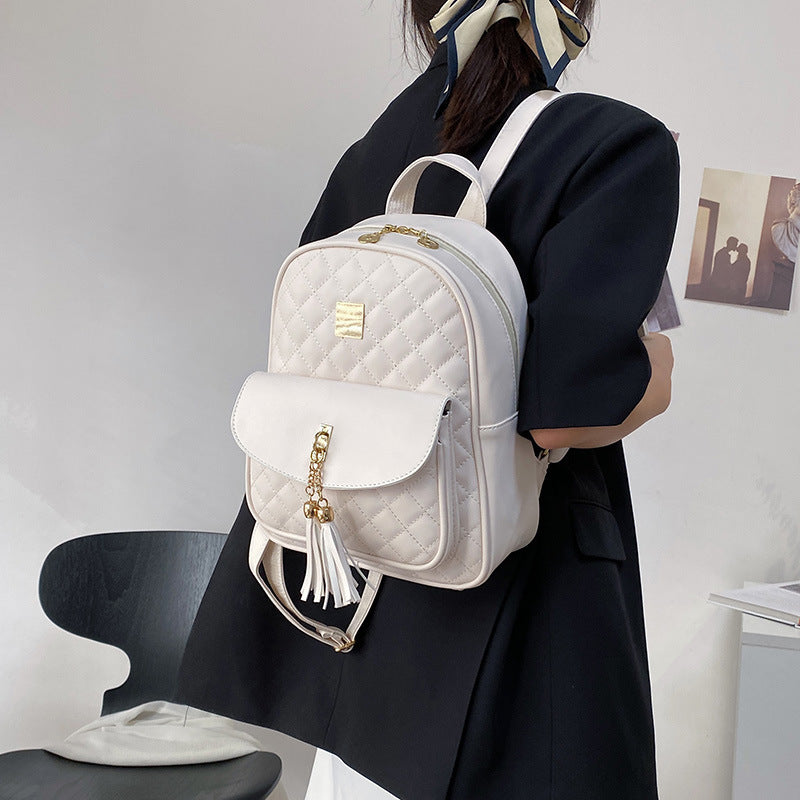 Women's Large Capacity Leisure Soft Pu New Backpack Suit
