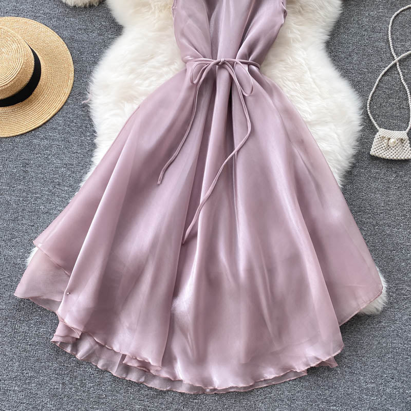 Women's French Lace Up Seaside Holiday