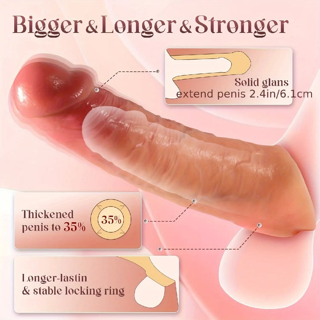 7-inch Ultra Thick Simulator With Small Glands, Double-layer Silicone Large Simulator With Suction Cups