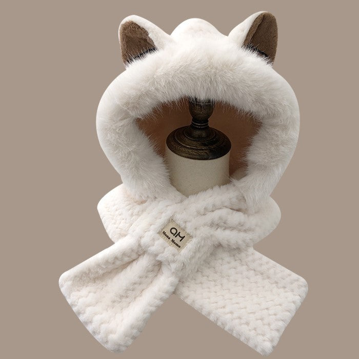 Winter Cute Furry Fox Ear Hat