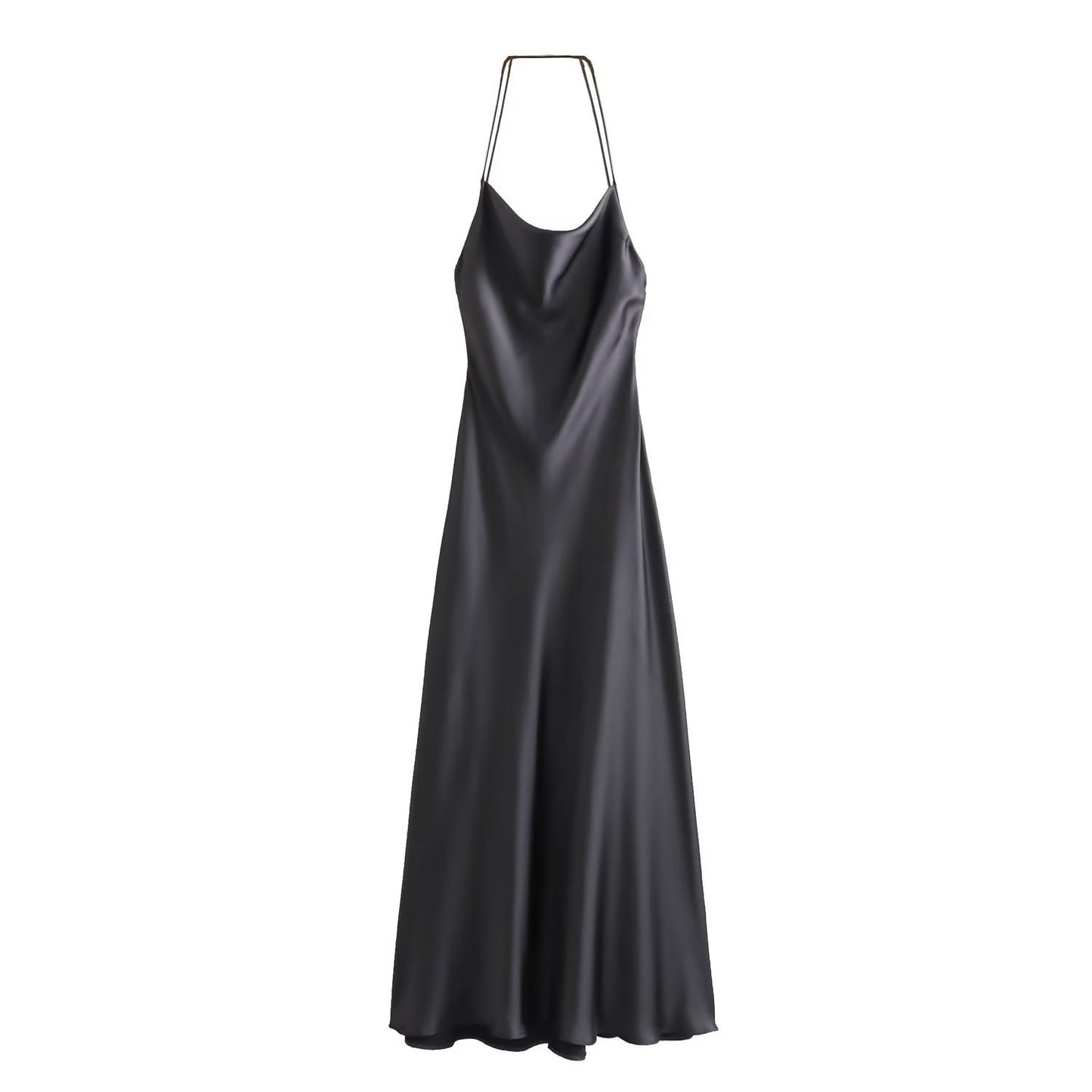 Women's High Waist Backless Mid-length