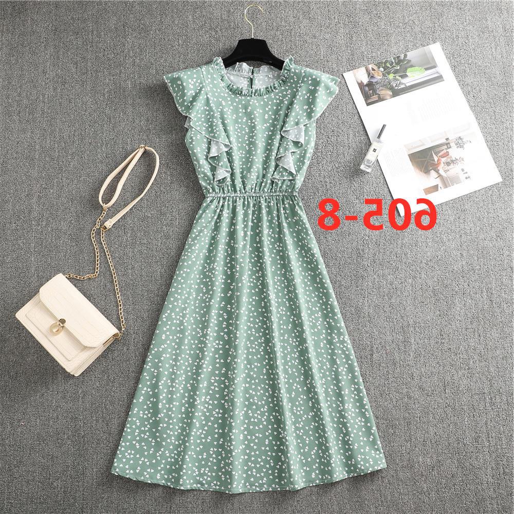 Women's Polka Dot Chiffon Loose And Versatile Dress