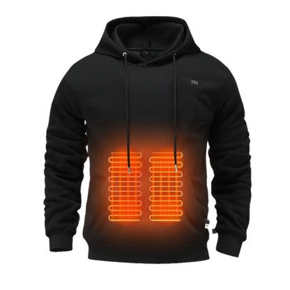 Men's Heating Brushed Hoody Warm