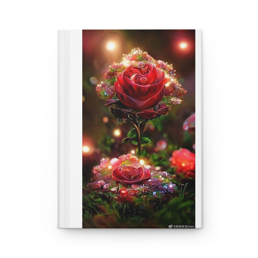 Romantic Hardcover Journal, Floral Diary, Gift for Her, Self-Reflection Notebook, Engagement Gift, Mother's Day Journal