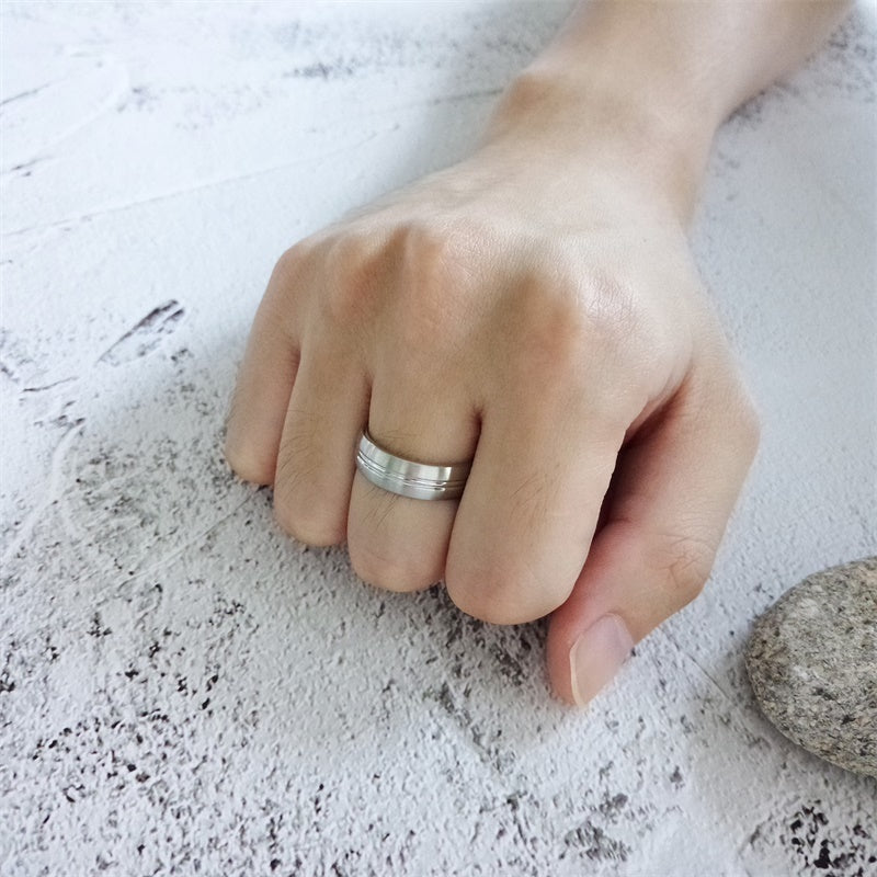 Stainless steel groove ring