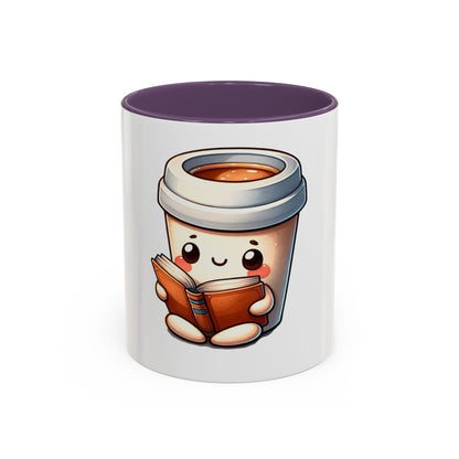 Cute Coffee Mug for Book Lovers, Novelty Mug, Gift for Readers, Caffeine Lover's Cup, Cozy Reading Accessory