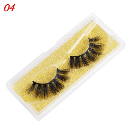 Eyelashes 25mm Wispy Fluffy Fake Lashes