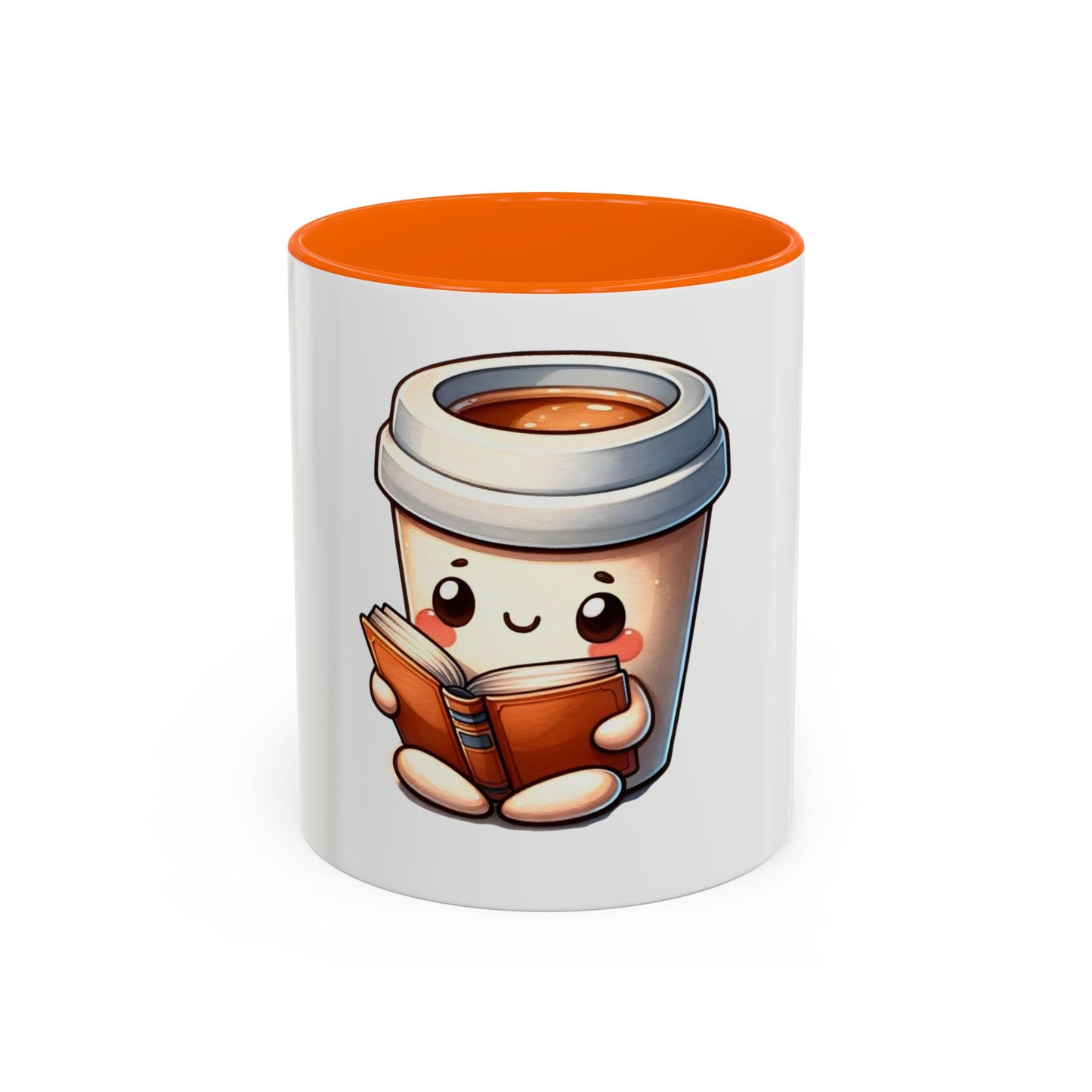 Cute Coffee Mug for Book Lovers, Novelty Mug, Gift for Readers, Caffeine Lover's Cup, Cozy Reading Accessory