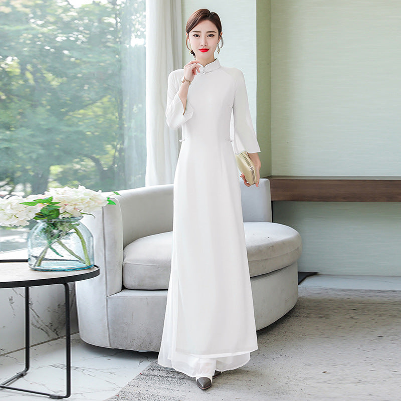 Spring And Summer Collar Slim Fit Dress