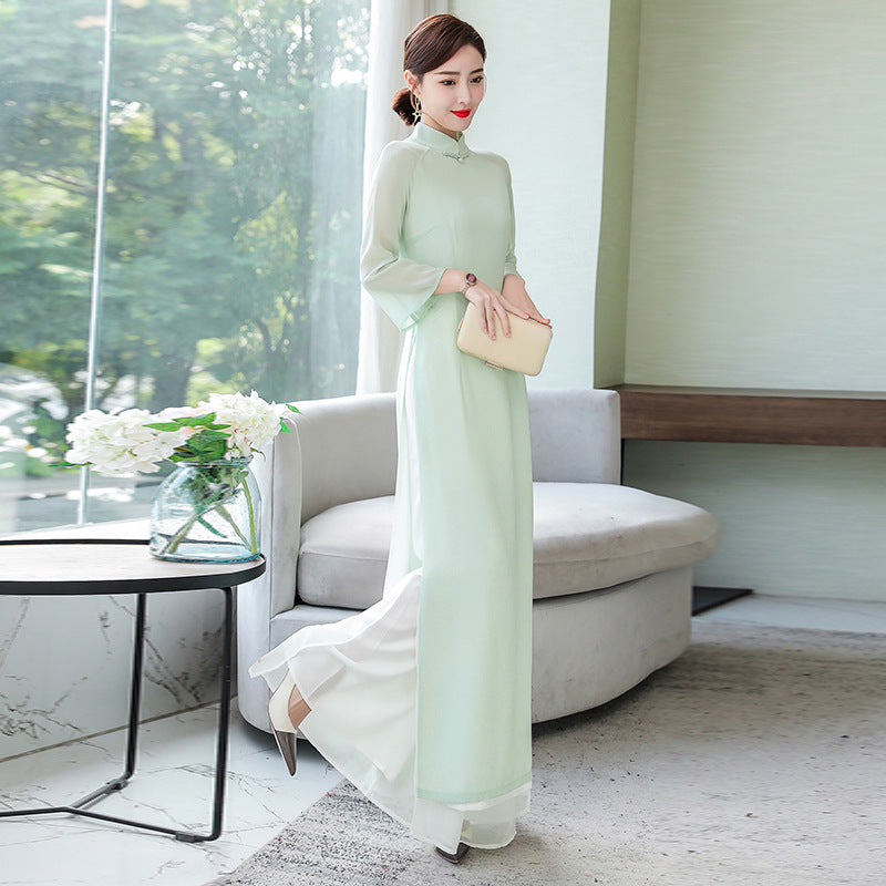 Spring And Summer Collar Slim Fit Dress