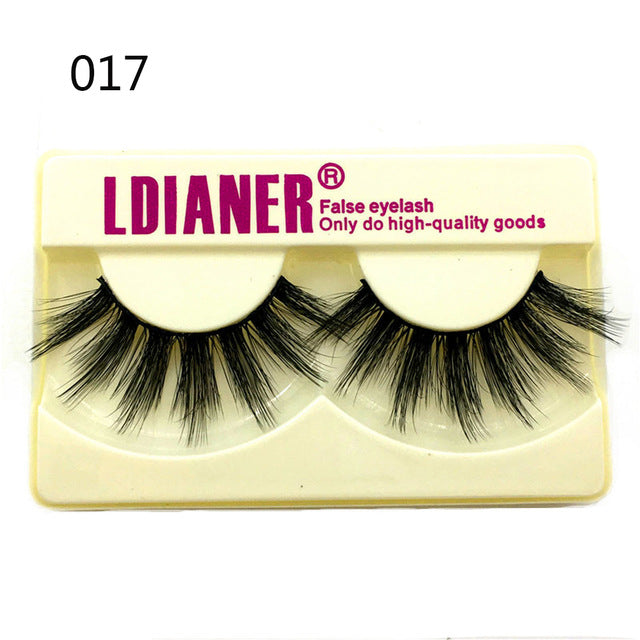 Eyelashes 25mm Wispy Fluffy Fake Lashes