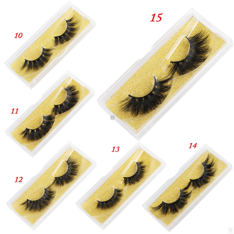 Eyelashes 25mm Wispy Fluffy Fake Lashes