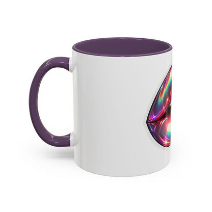 Glossy Lip Art Coffee Mug | Rainbow Kiss Design | Unique Gift for Her, Coffee Lovers, Birthday, Valentine's Day