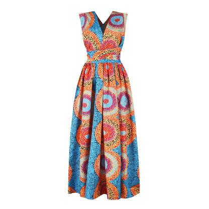 Summer Digital Print Lace Multi-Wear Dress