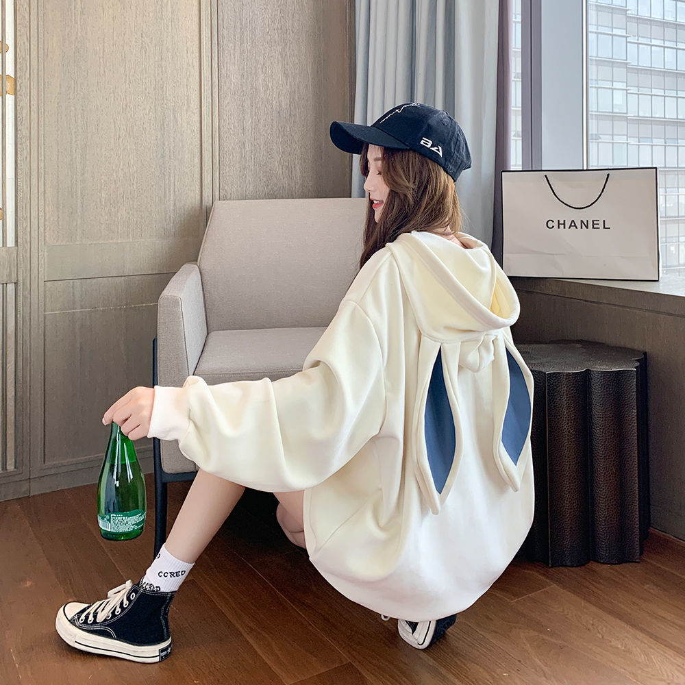 Velvet Thick Hoodies Women Long Sleeve rls