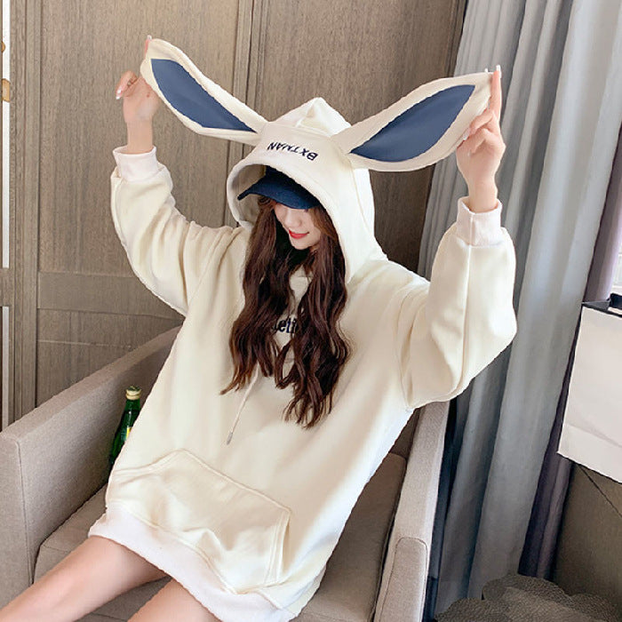 Velvet Thick Hoodies Women Long Sleeve rls