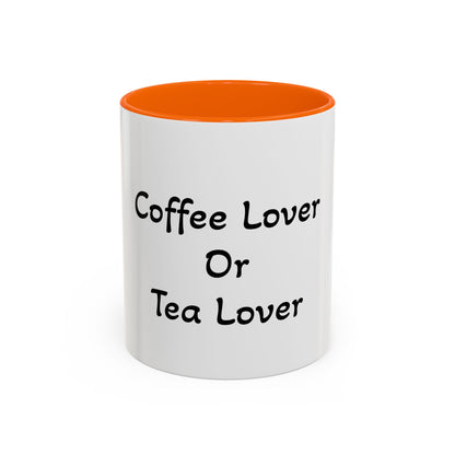 Coffee Lover or Tea Lover Mug | Accent Coffee Cup | Gift for Coffee Lovers, Unique Tea Gift, Kitchen Decor, Perfect for Holidays