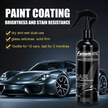 Crystal Quick-acting Liquid Black And White Car Only Spray Waxing