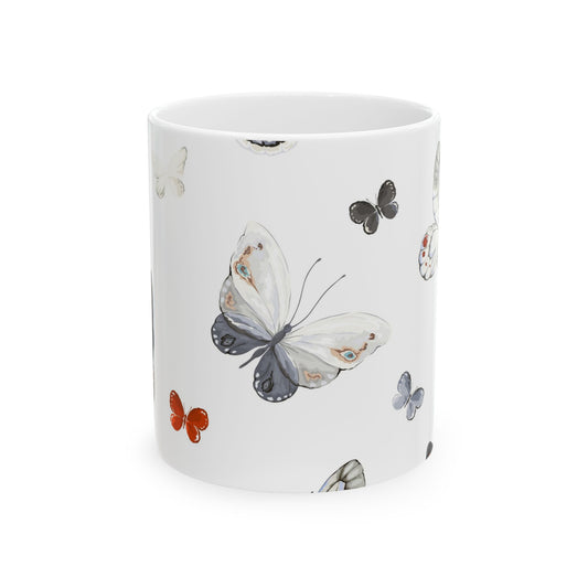 Butterfly Dreams Ceramic Mug - Nature Lover Gift, Coffee Cup, Butterfly Art, Home Decor, Tea Mug, Butterfly Collection