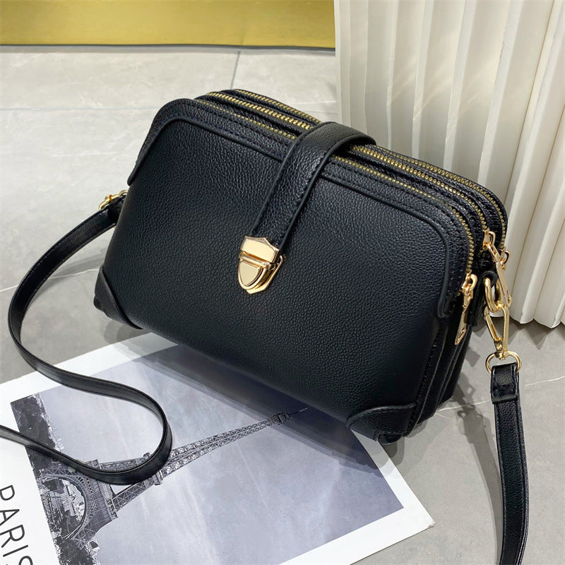 Women's Fashion Large Capacity Solid Color Shoulder Crossbody Bag