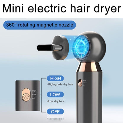 Leafless Hair Dryer 800w Fan 2 Speed Electric Negative Ionic Blower Portable Hair Dressing Dryer Salon 2 Gears Best Gift