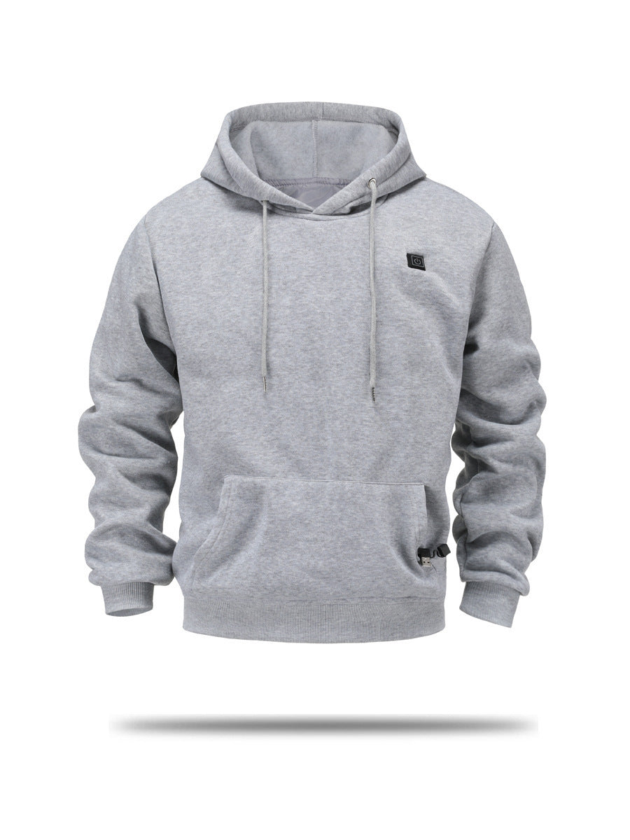 Men's Heating Brushed Hoody Warm