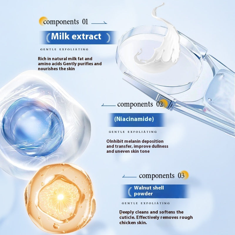 Milk Nicotinamide Facial Scrub Exfoliating Chicken Skin Nourishing Cleansing