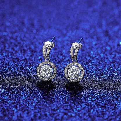 Moissanite Earrings S925 Sterling Silver Stud Earrings