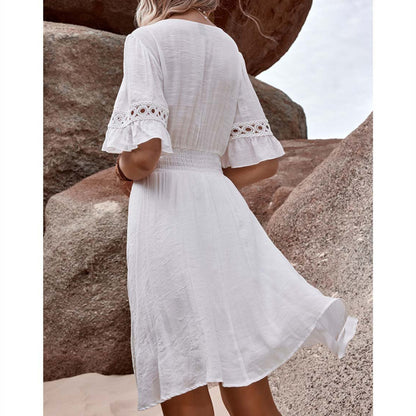 Lace Bohemian Casual Vacation Style Dress