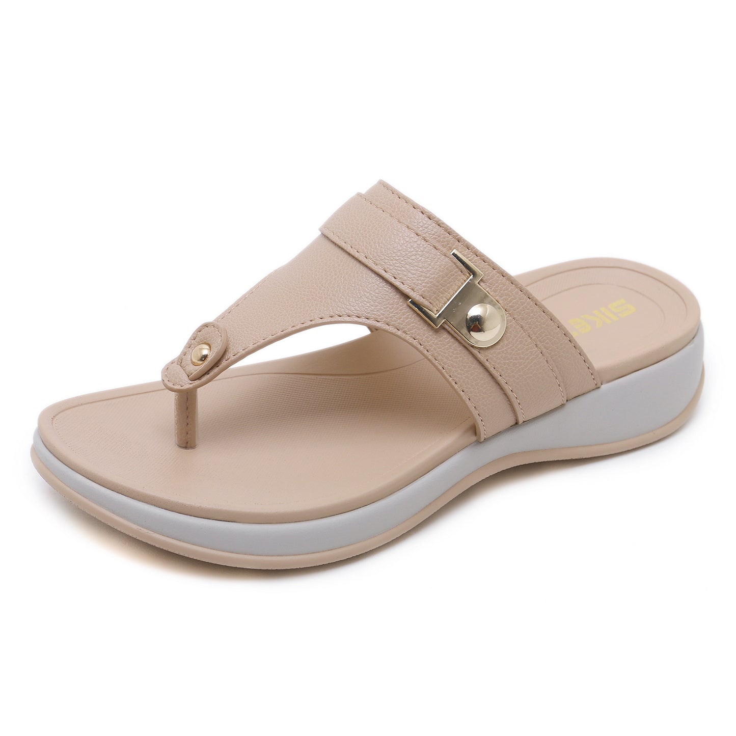 Lightweight and comfortable sandals with wedge buckle