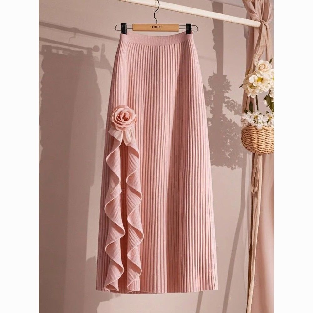High-waisted, Milky-soft, Sexy Mid-length Skirt