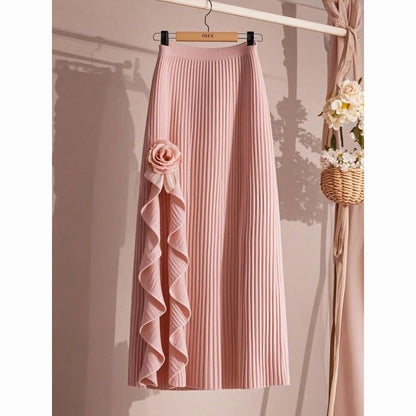 High-waisted, Milky-soft, Sexy Mid-length Skirt