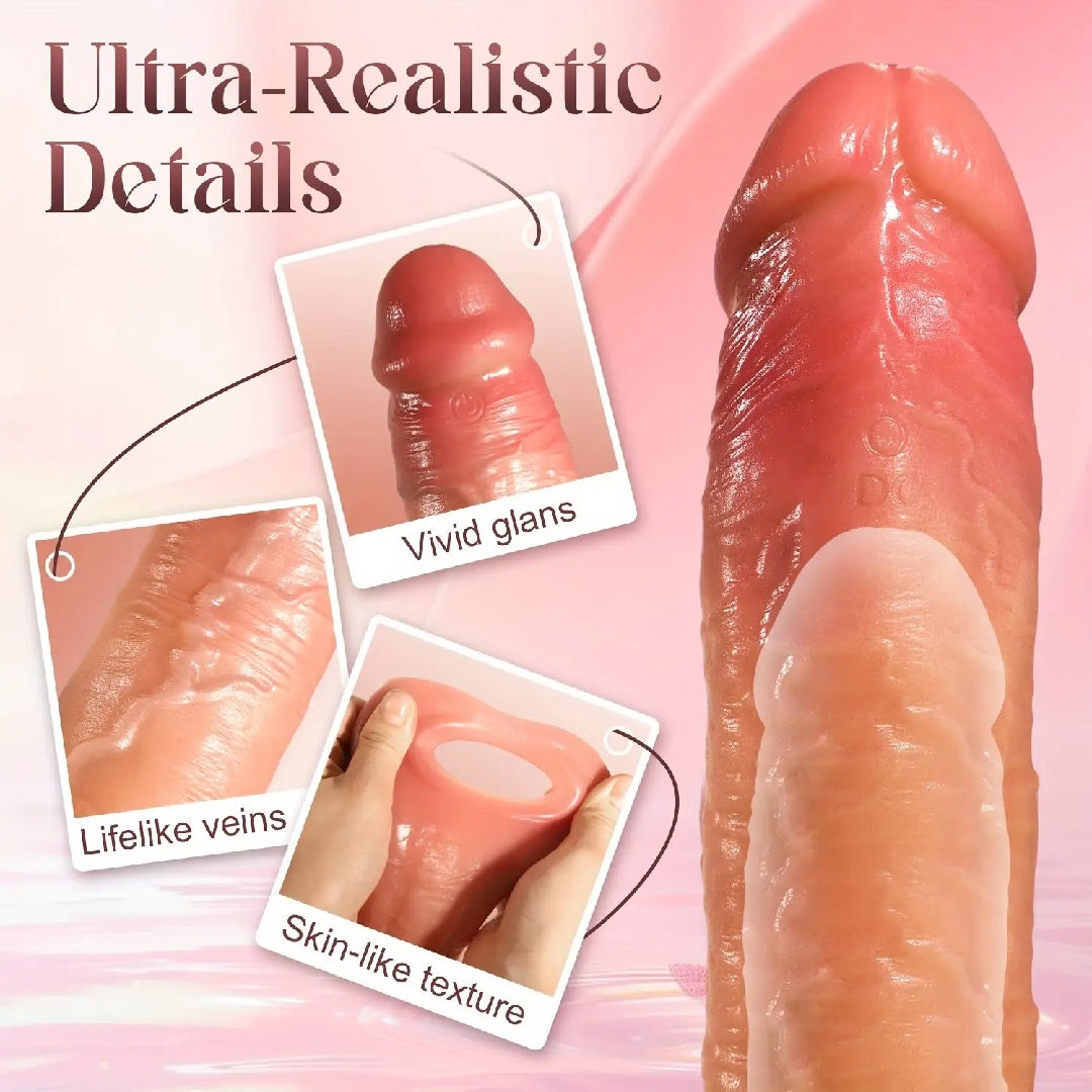 7-inch Ultra Thick Simulator With Small Glands, Double-layer Silicone Large Simulator With Suction Cups