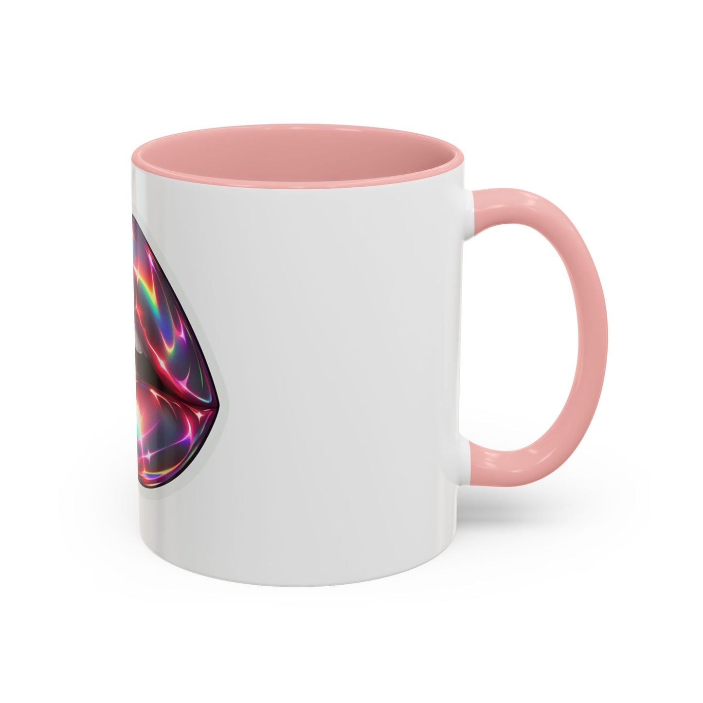 Glossy Lip Art Coffee Mug | Rainbow Kiss Design | Unique Gift for Her, Coffee Lovers, Birthday, Valentine's Day