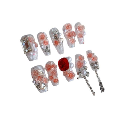 Rhinestone Handmade Wear Nail Stickers