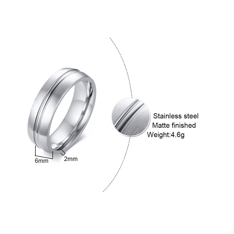 Stainless steel groove ring