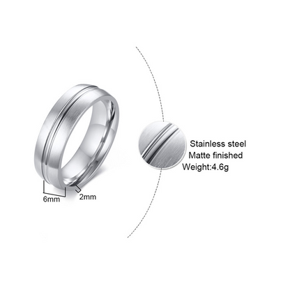 Stainless steel groove ring