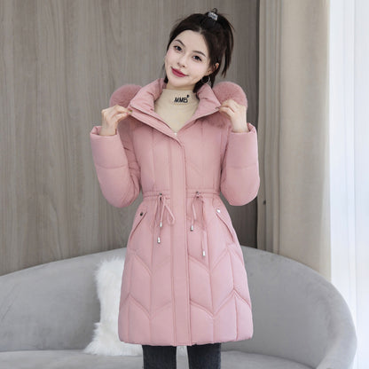 r Coat Mid-length Thickened Cotton Jacket