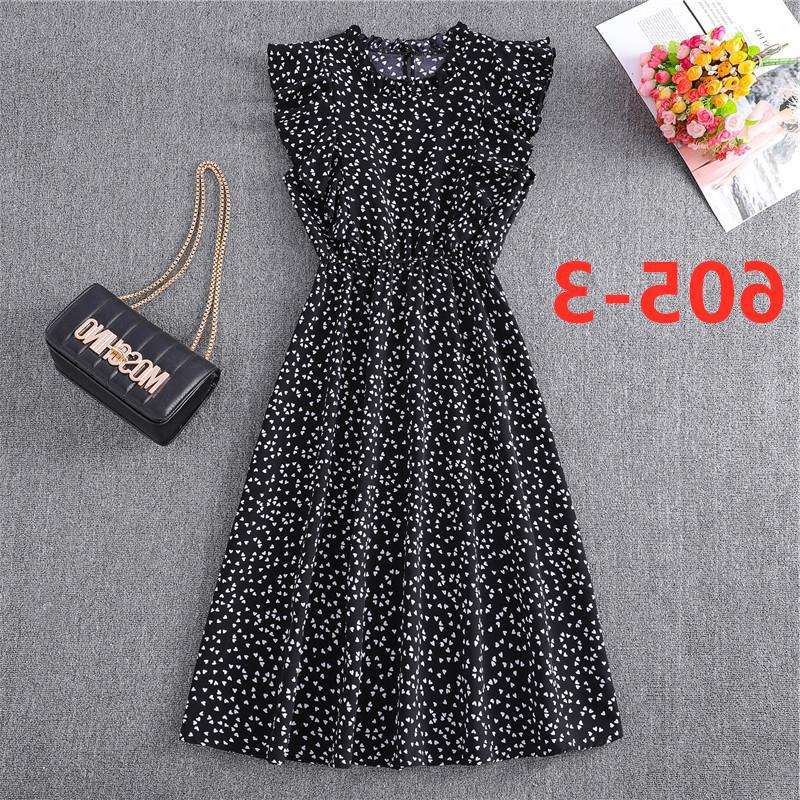 Women's Polka Dot Chiffon Loose And Versatile Dress