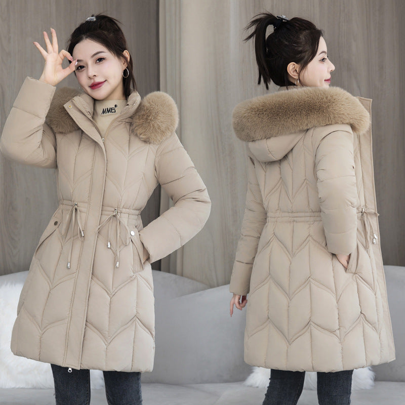 r Coat Mid-length Thickened Cotton Jacket