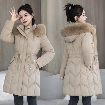 r Coat Mid-length Thickened Cotton Jacket