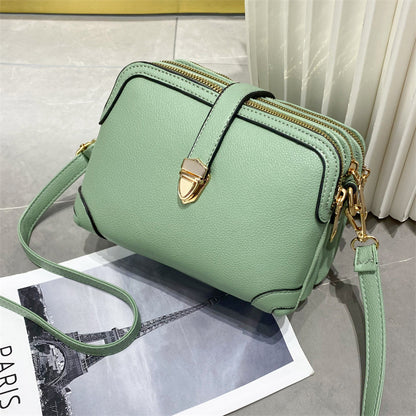 Women's Fashion Large Capacity Solid Color Shoulder Crossbody Bag