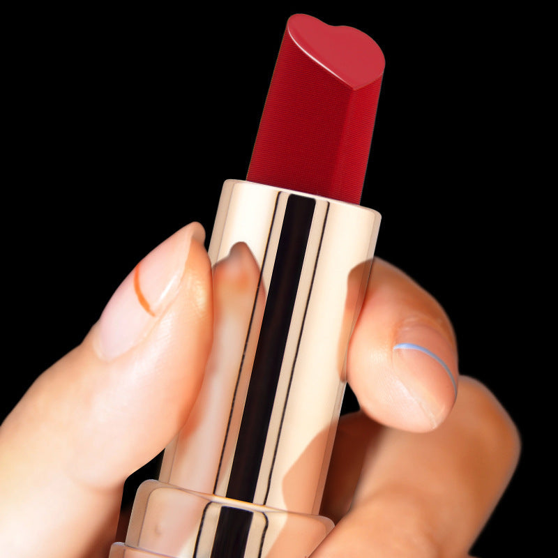 Six-color Heart-shaped Matte Lipstick Easy To Color