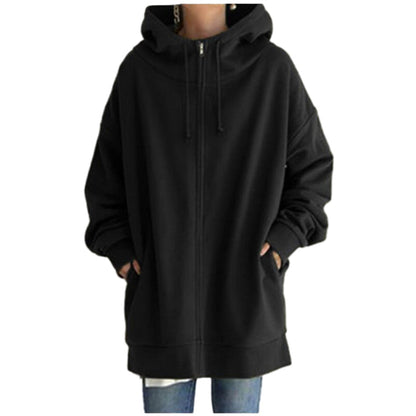 Black hoodie worn by a person on a white background